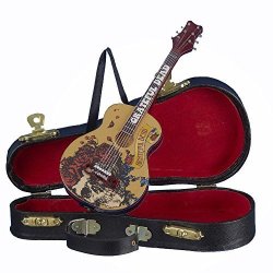 Kurt Adler Grateful Dead Guitar Ornament With Guitar Case 5.5