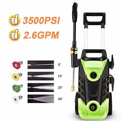 Homdox 3500PSI Electric Pressure Washer 1800W Power Washer 2.6GPM High Pressure Washer Professional Washer Cleaner 4 Nozzles HM5226