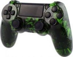 CCMODZ Hydro Dipped Shell For Ps4 Controller With Buttons Zombies Green