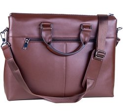 Laptop Bag Leather For Men Or Women - Fits 13 14 15 Inch Laptops Macbooks - 2 Colors Black Brown