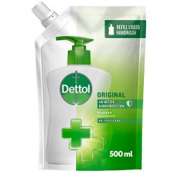 Dettol 500ML Liquid Hand Wash Hygiene Soap Original Refill Pouch Personal Care Ph Balance & Gentle On Skin