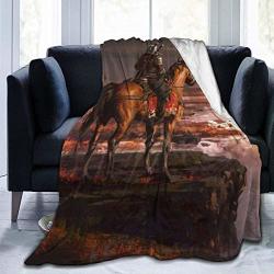 Afra Coffey Game The Witcher 3 Flannel Blanket Super Soft And Comfortable Fuzzy Luxury Warm Plush Microfiber Blanket Suitable For Bed Sofa Travel Four