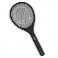 Magneto Electric Insect Swatter 2000V- Super-efficient At Exterminating All Flying Insects Ergonomic Safe Design Complete With A Double Layer Protection Grid One Touch