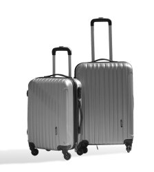 Luggage - Medoodi 2pc Abs 805 - Silver