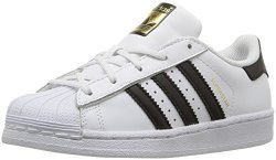 Adidas Originals Kids' Superstar Foundation El C Sneaker White black white 13 M Us Little Kid