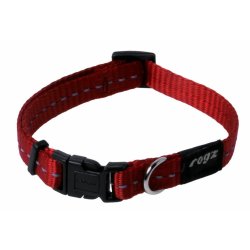 Rogz Classic Reflective Dog Collars - XS Red
