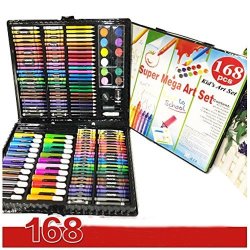 168 Pieces Art Supplies Set Deluxe Art Creativity Painting Drawing