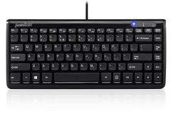 Perixx PERIDUO-707B Plus Wireless MINI Keyboard And Mouse Combo - Piano Black - 12.60"X5.55"X0.98" Dimension - 128 Bit Aes Encryption - Brand Batteries Included