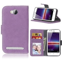 Huawei Y3 2 Case Huawei Y3 II Wallet Case Tomyou Suede Leather Scratch-resistant Anti Slip Built In Card Slots Holder Kickstand Cover For Huawei