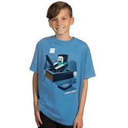 MINECRAFT - Boat Steve Youth T-Shirt