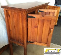 Rustic Server Cabinet - 3 Door - Solid Wood