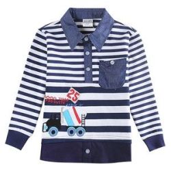 Boy's Casual T-shirt With Embroidery - A5832 2t