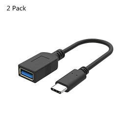 Ankey USB C Otg Cable USB C USB Adapter 2 Pack Male Type C To Female USB 2.0 A Adapter For Samsung S8 Plus
