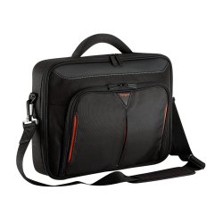 Targus 15.6 Inch Classic+ Clamshell Laptop Bag - Black red CN415EU