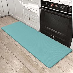 DEXI Kitchen Rug Anti Fatigue,Non Skid Cushioned Comfort Standing Kitchen  Mat Waterproof and Oil Proof Floor Runner Mat, Easy to Clean, 17x59, Grey