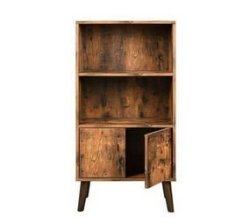 Rustic Industrial Retro Bookshelf Cabinet