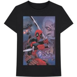 Marvel Deadpool Composite Mens Black T-Shirt Medium