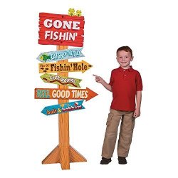 Oriental Trading Company Little Fisherman Directional Sign