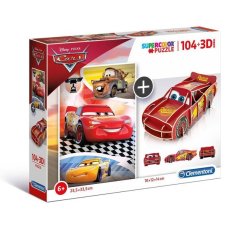 - Disney Cars 3D Puzzle 104 Pieces