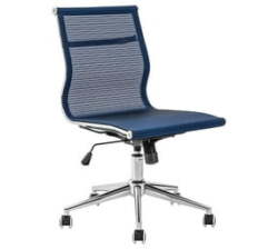 No Arms Netting Operator Chair - Blue