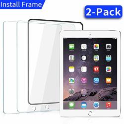 2-PACK Ipad Pro 10.5 Inch Screen Protector Glass Easy Installation Frame Tempered Glass Screen Protector For Apple Ipad Pro 10.5 Inch 2017 Case Friendly