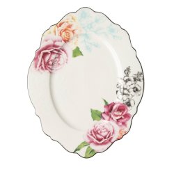 Wavy Rose Oval Platter
