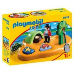 Playmobil 1.2.3 Pirate Island With Shape Sorting 9119
