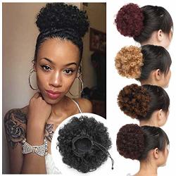 Thick Curly Updo Fluffy Scrunchy Hair Bun Extensions Afro Puff Drawstring  Ponytail Kinky Puff Chignon Hairpiece With 2 Clips For African American  Women-natural Black Medium Size Prices | Shop Deals Online | PriceCheck