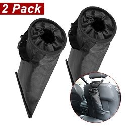 Car Garbage Trash Bag - Portable Waterproof Washable Compact Disposable Litter & Rubbish Dispenser Seat Door Gear Console Hanging Storage Bin For All Vehicle