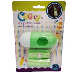 Cooey - Disposable Nappy Bags With A Plastic Dispenser - 30 Bags