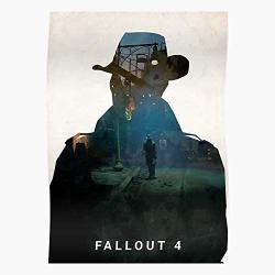 Vqnthinh Nerd Gaming Fall Out Fallout 4 Nuclear 4 Games Nick Valentine I S Poster For Home Decor Wall Art Print Poster