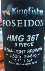 Deals on Kingfisher Poseidon HMG 36T 3 Piece Ultra Light Spinning 11 |  Compare Prices & Shop Online | PriceCheck
