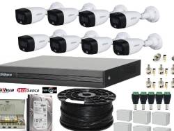 Dahua 1080P Colorvu 8 Channel Cctv Kit With 2MP Full Color Bullet Cameras & 1TB Hdd Bundle