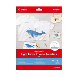 Canon Paper Light Fabric Iron-on Transfers A4 5 Sheets