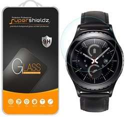 Supershieldz For Samsung Gear S2 Classic Tempered Glass Screen Protector 3G 4G Connectivity Model Only Anti-scratch Anti-fingerprint Bubble Free Lifetime Replacement Warranty