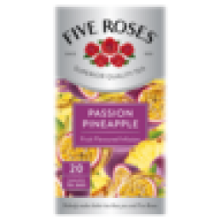 Five Roses Passion Pineapple Flavoured Fruit Infusion Teabags 20 Pack