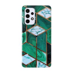 Geometric Marble Design Phone Cover For Samsung A52