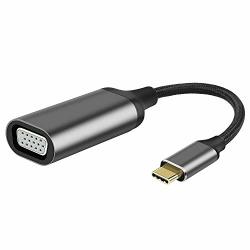 Knaive USB Type C to Female Mini DisplayPort Converter Adapter Cable 4K@60Hz Compatible with MacBook Pro & USB C Device 0.59ft Black