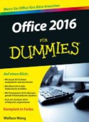 Office 2016 Fur Dummies German Paperback