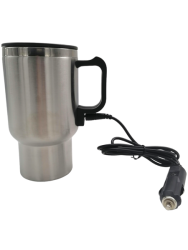Silver Electric Coffee Travel Mug