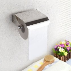 Wall Mounted Tissue Holder Stainless Steel Bathroom Roll Tissue Box Toilet Paper Holder