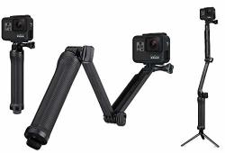 Grip 3-WAY Arm Tripod For Gopro HERO8 7 6 5 4 3+ Session Max 360 Dji Osmo Action Camera Waterproof Floating Hand Foldable Pole 3-WAY Adjustable Selfie Stick Extension Monopod