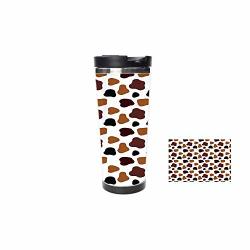 Cow Skin Animal Abstract Spots Milk Dalmatian Barnyard Camouflage Dotscoffee Cup Drinking Cup Female Male Double Stainless Steel Vacuum Insulation Thermos CUP-18OZ-511ML