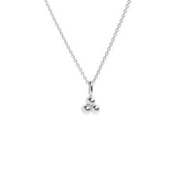 The Tres Charm Pendant In Silver - Standard Charm