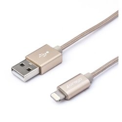 Cirago Lightning Braided Cable 6FT Gold