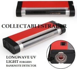 A Torch And Uv Ultra Violet Black Light Mini Portable Fluorescent Banknotes Special