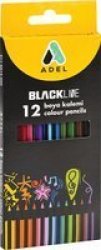 Blackline Colour Pencils 12 Pack