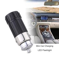 Mini Car Charging Led Flashlight Torch Lamp Light 0.5w Rechargeable