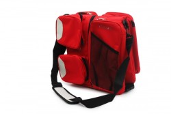 3-in-1 Baby Carry & Nappy Bag in Red