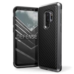 X-doria Galaxy S9 Plus Case Defense Lux Premium Protective Aluminum Frame Thin Design Shockproof Case For Samsung Galaxy S9 Plus Black Carbon Fiber